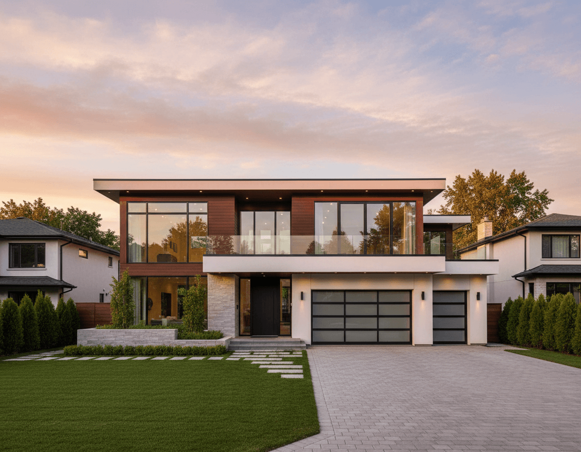 Modern home with live pre-market demand overlay
